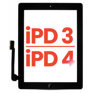 iPad 3 / 4 Digitizer Replacement Black with Home Button