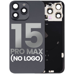 iPhone 15 Pro Max Back Glass With Steel Plate With Wireless NFC Charging MagSafe Magnet & Flashlight Flex (No Logo)