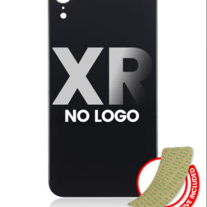 iPhone XR Back Glass Replacement < No logo / Large Camera Hole > Space Gray