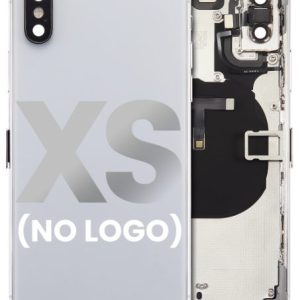 iPhone XS Back Housing with Small Parts Pre-installed < no Logo > < Sliver >