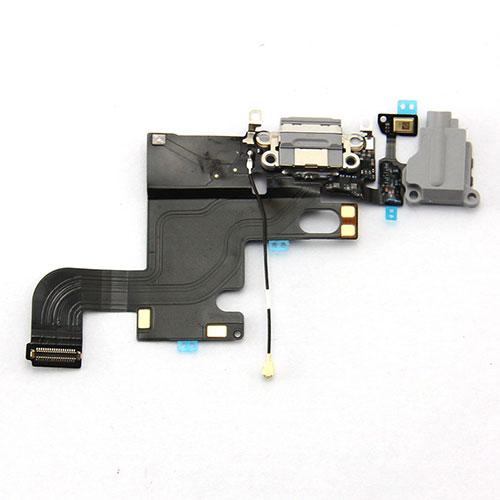 iPhone 6 Dock charger flex with Audio Jack - Black