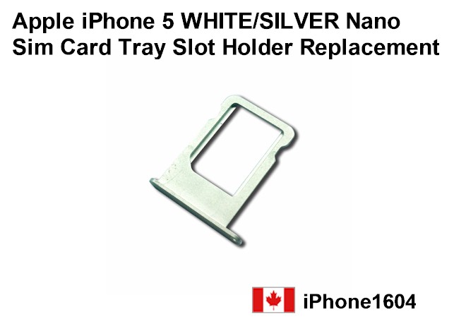 iPhone 5 Sim Card Holder Tray Slot - White - Image 2