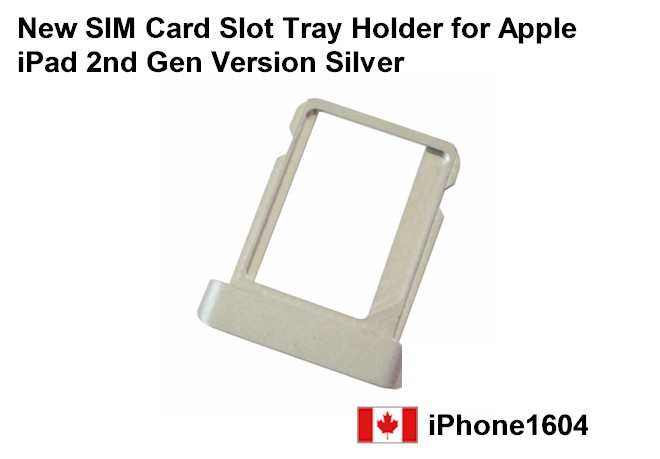 iPad 2 Sim Card Slot Tray Holder - Silver - Image 2