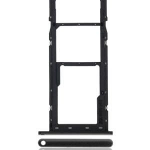 Dual Sim Card Tray Compatible For Samsung Galaxy A11 (A115 / 2020) (Black)