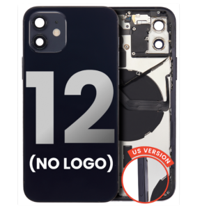 iPhone 12 Back Housing W/ Small Components Pre-Installed (US Version) (No Logo)