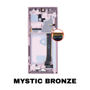 Samsung Galaxy Note 20 Ultra OLED assembly with frame OEM Mystic Bronze