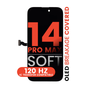 Front view of iPhone 14 Pro Max OLED screen 120HZ