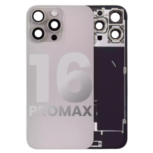 iPhone 16 Pro Max Back Glass With Steel Plate With Wireless NFC Charging MagSafe Magnet & Flashlight Flex (Used OEM Pull)
