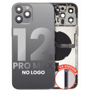 iPhone 12 Pro Max Back Housing W/ Small Components Pre-Installed (US Version) (No Logo)