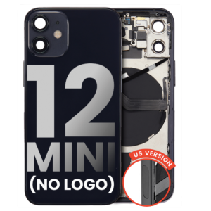 iPhone 12 Mini Back Housing W/ Small Components Pre-Installed (US Version) (No Logo)