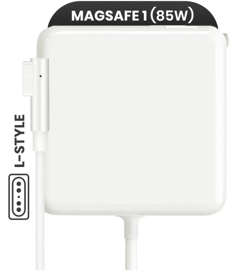 85W MagSafe 1 Power Adapter With Cable (L-Style) For MacBook (OEM Grade A/B)