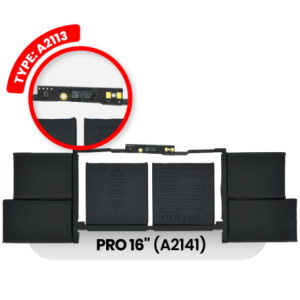 Battery (A2113) Compatible For MacBook Pro 16" (A2141 / 2019)