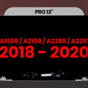 Complete LCD Display Assembly Compatible For MacBook Pro 13" (A1989 / Late 2018 / Early 2019) (A2159 / Mid 2019) (A2289 / A2251 / Mid 2020) (Aftermarket Plus) (Space Gray)