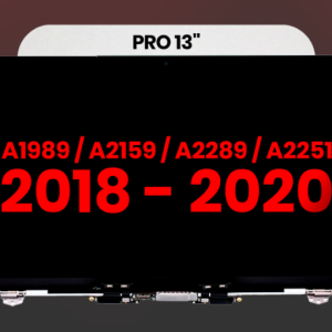 Complete LCD Display Assembly Compatible For MacBook Pro 13" (A1989 / Late 2018 / Early 2019) (A2159 / Mid 2019) (A2289 / A2251 / Mid 2020) (Aftermarket Plus) (Silver)