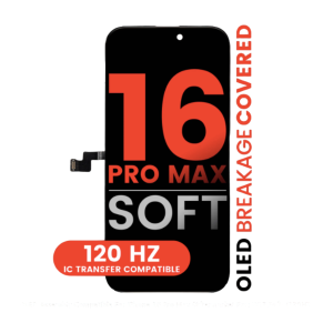 iPhone 16 Pro Max Soft OLED screen replacement assembly